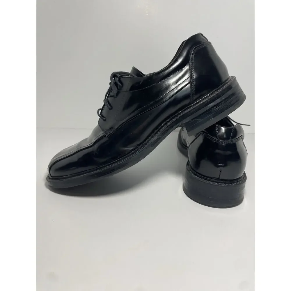 Alfani Domino Italian Leather Black Oxford Dress Shoes Men’s 9.5 Classic Lace Up